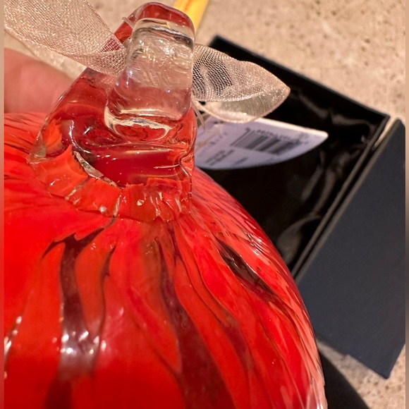 HANDCRAFTED Blown Glass FRIENDSHIP Beautiful Red  Multicolor ORNAMENT 4.5-5” - Picture 14 of 16